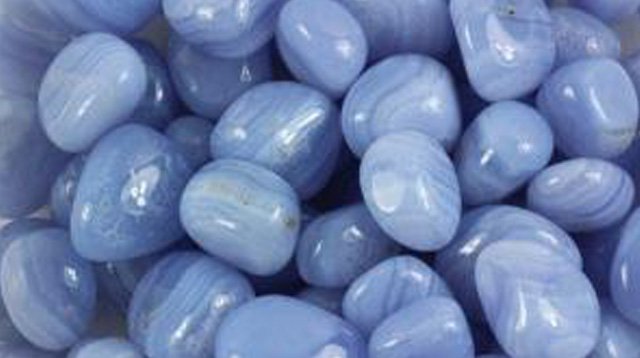 Calcedoine bleue Pierres roulées